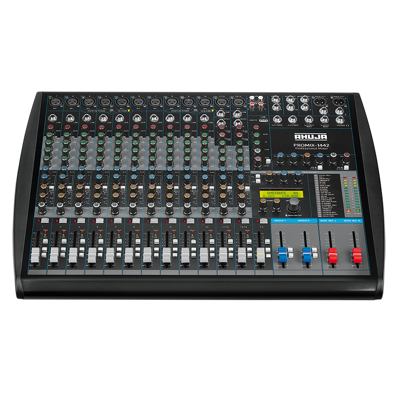 Ahuja PROMIX-1442 With Built-in MP3 Player, 48V Phantom Supply All Ch AC Operation with 24 Digital Effects