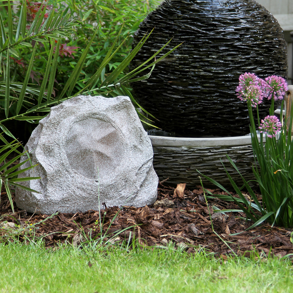 Lithe Audio Rock 01620 BT All-in-one Bluetooth Outdoor Garden Rock Speaker - Each