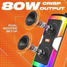 Digimore D-1342 Partybox 80W Portable Bluetooth Speaker with Wireless Microphone