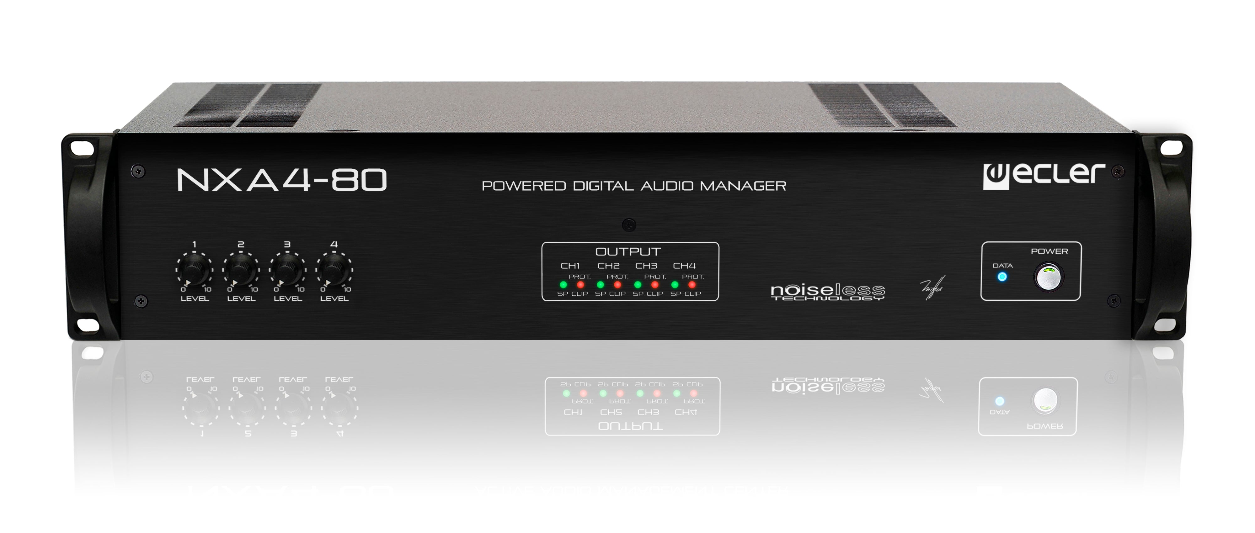 Ecler NXA4-80 4x80 WRMS DSP Class D Silent TP-NET EclerNet Digital Amplifiers