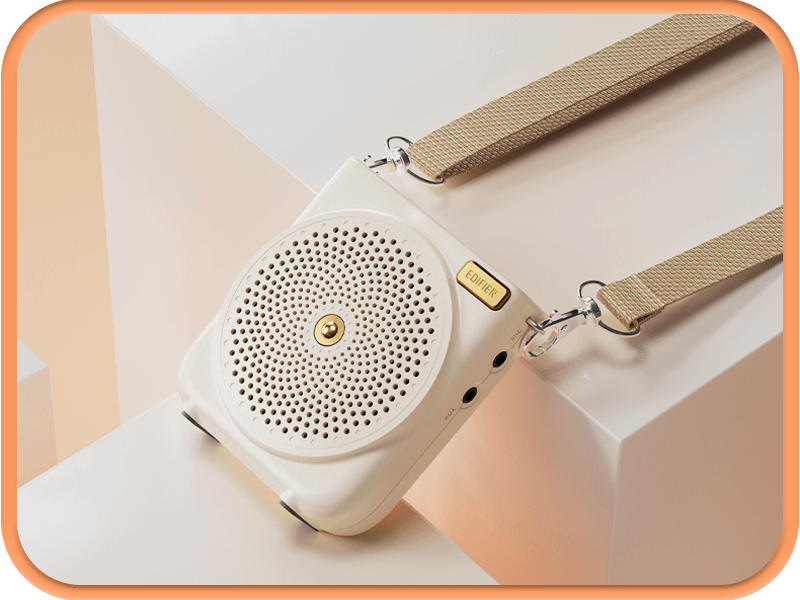 Edifier MF3 Portable 3w RMS Public Announcement - Voice & Music Speaker | Mic | AUX | Belt | Buckle | Sling