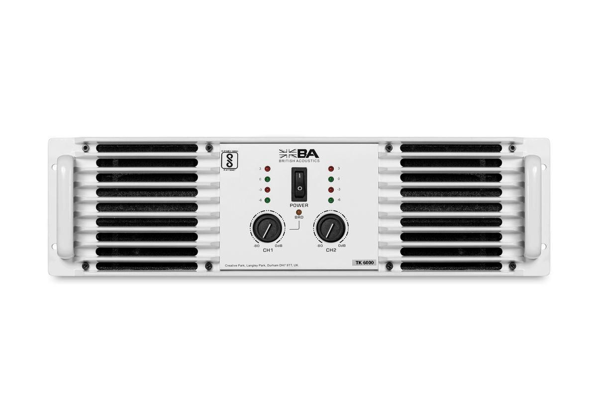 BRITISH ACOUSTICS TK-9000 High‑Performance Power Amplifier - 1800W/Ch @ 4Ω