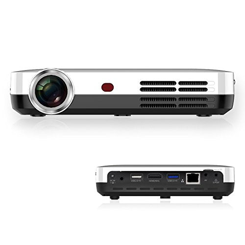 WOWOTO T9S Premium High-Performance Smart Portable Projector with Android OS, High Brightness, Dual-Band Wi-Fi & 1080p/4K Support