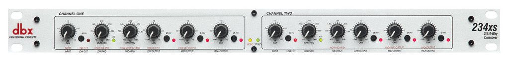 DBX 234xs 1/4" XLR Stereo 2/3-Way/Mono 4-WAY Crossover - Pair
