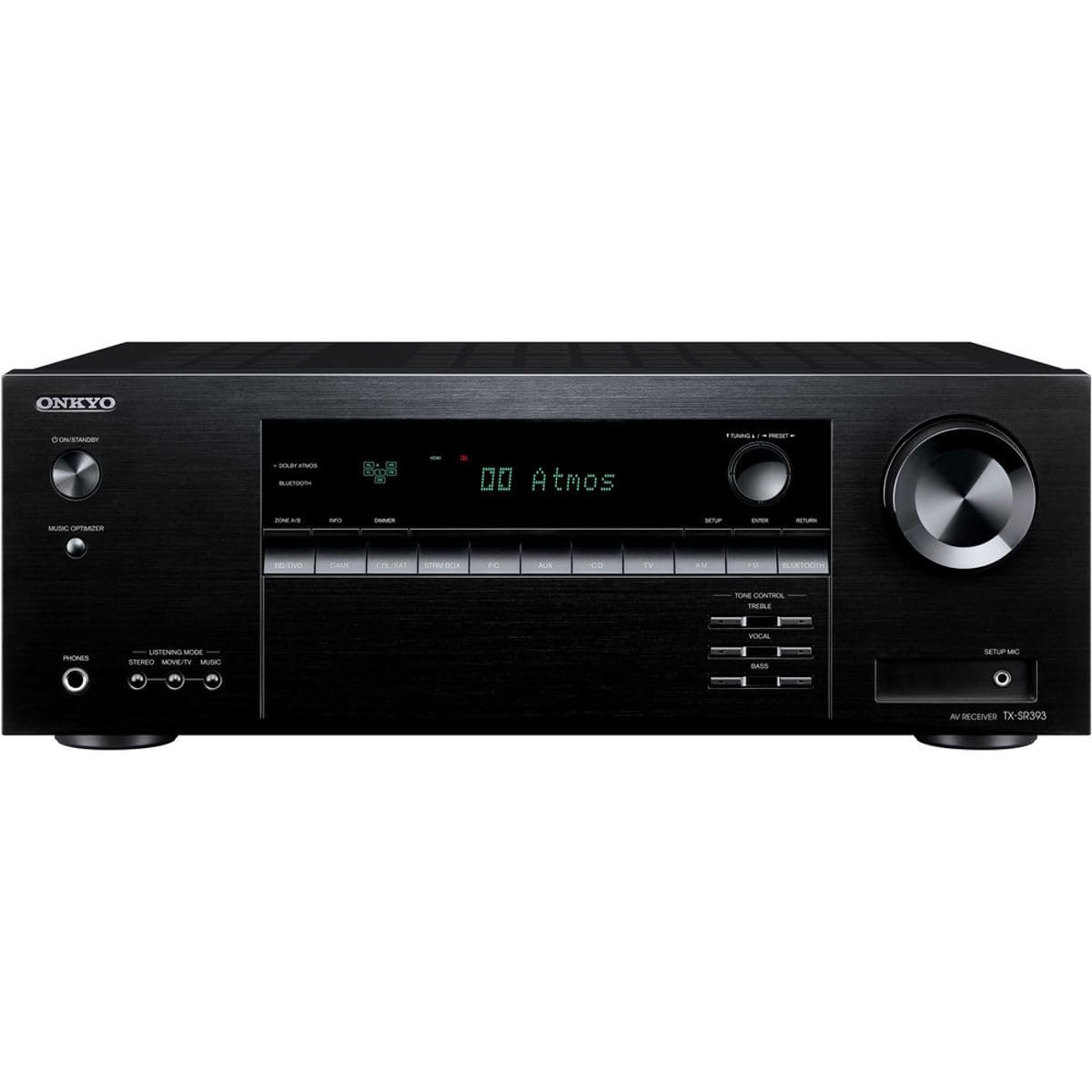 Onkyo TX SR393 5.2 Ch AVR Home Theater Receiver.
