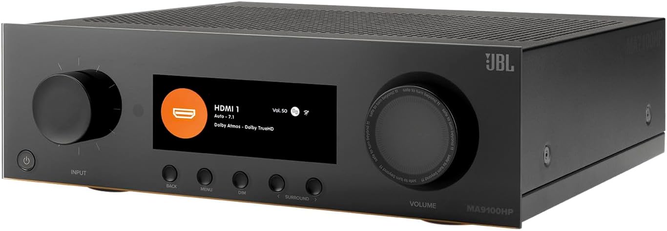 JBL MA9100HP 9.2 Ch Smart Network Multi-Zone AVR Home Theater Receiver 8K eARC Dolby Atmos DTS:X HDR10+ Dolby Vision