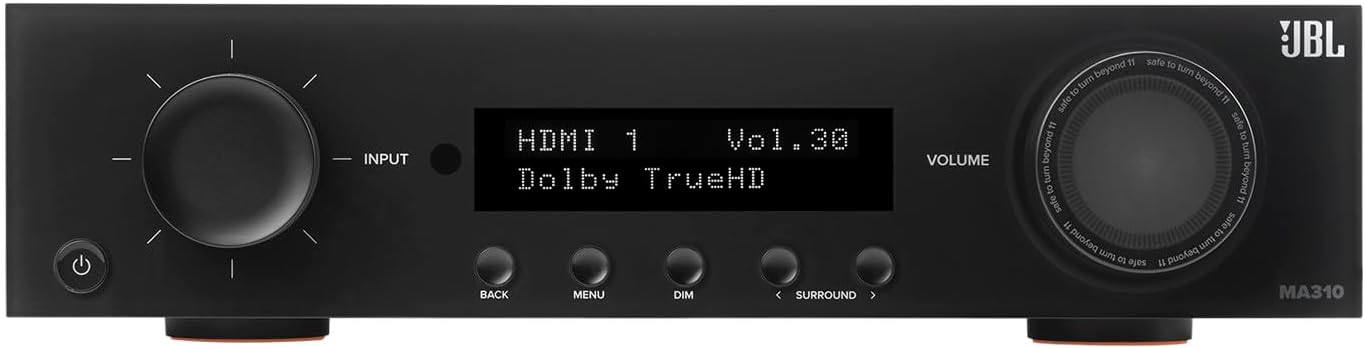 JBL MA310 5.2 Ch AVR Home Theater Receiver 4k eARC Bluetooth USB Dolby DTS