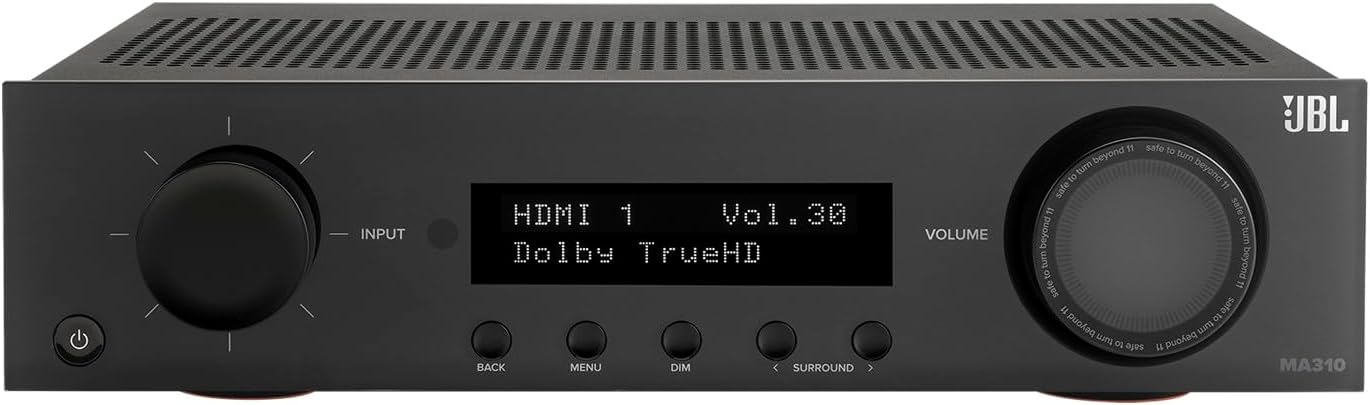 JBL MA310 5.2 Ch AVR Home Theater Receiver 4k eARC Bluetooth USB Dolby DTS