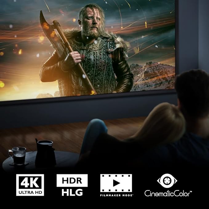BenQ W1800 4K HDR Home Cinema Projector, HDR10 & HLG, Wireless Projection, 3D, 2D Keystone, 1.3X Zoom