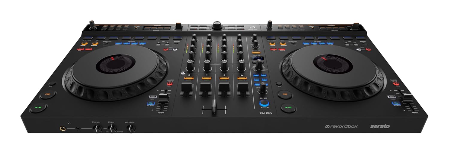Pioneer DJ AlphaTheta DDJ-GRV6 4-Channel Performance DJ Controller