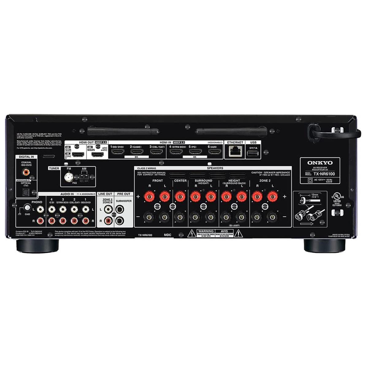 Onkyo TX NR6100 7.2 Ch AVR Home Theater Receiver.