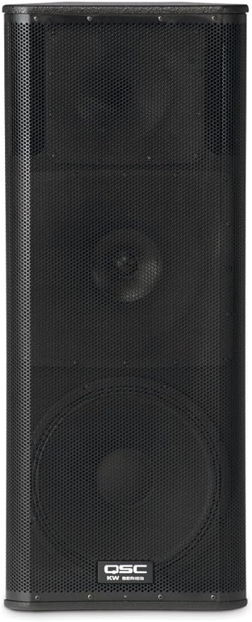 QSC KW153 1000W 3-way Powered Speaker 15 "HF 6.5" Mid-frequency Driver, and 1.75" HF- Each