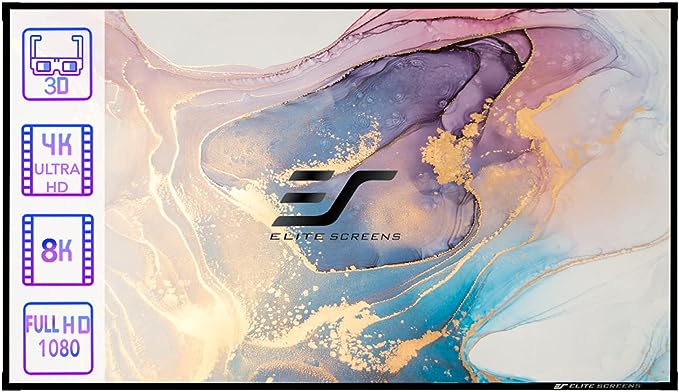 Elite AR92DHD5 Fixed Frameless Projector Screen Aeon Edge Free 203 x 115 cm, 16:9 Format 92 inches, 5D CineGrey Cloth - Each