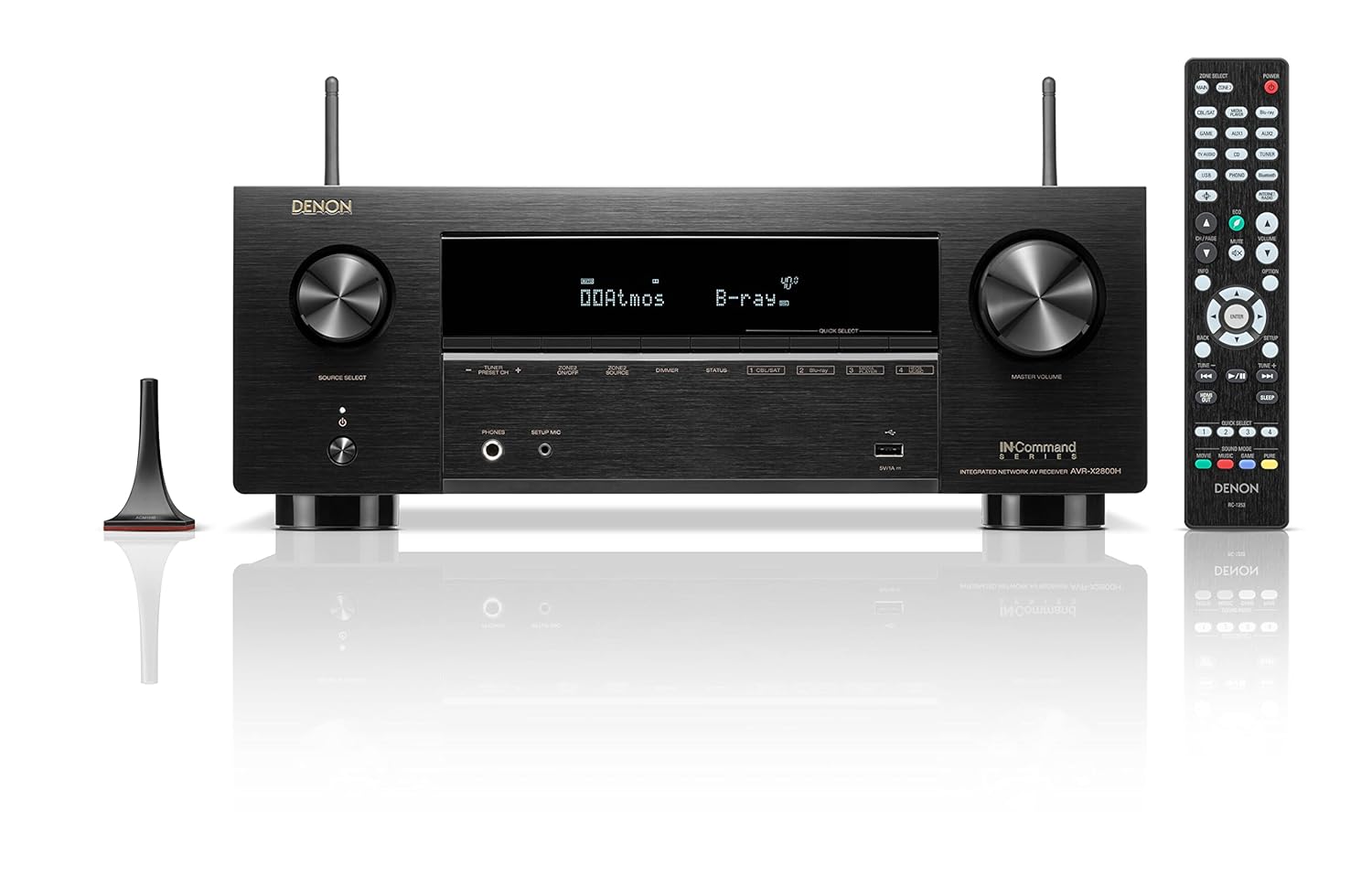 Denon AVR X2800H 7.2Ch AVR Home Theater Receiver.