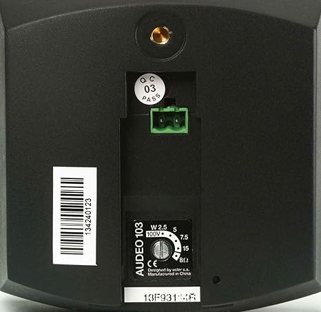 Ecler AUDEO103 3" 2-way 25 WRMS Speaker Giugiaro Design Each