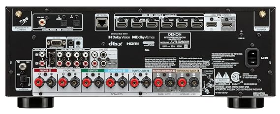 Denon AVR X2800H 7.2Ch AVR Home Theater Receiver.