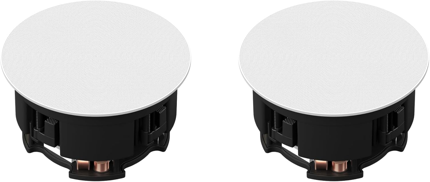 Sonos In-Ceiling Speakers Premium Architectural Audio for Seamless, Room-Filling Sound - Pair