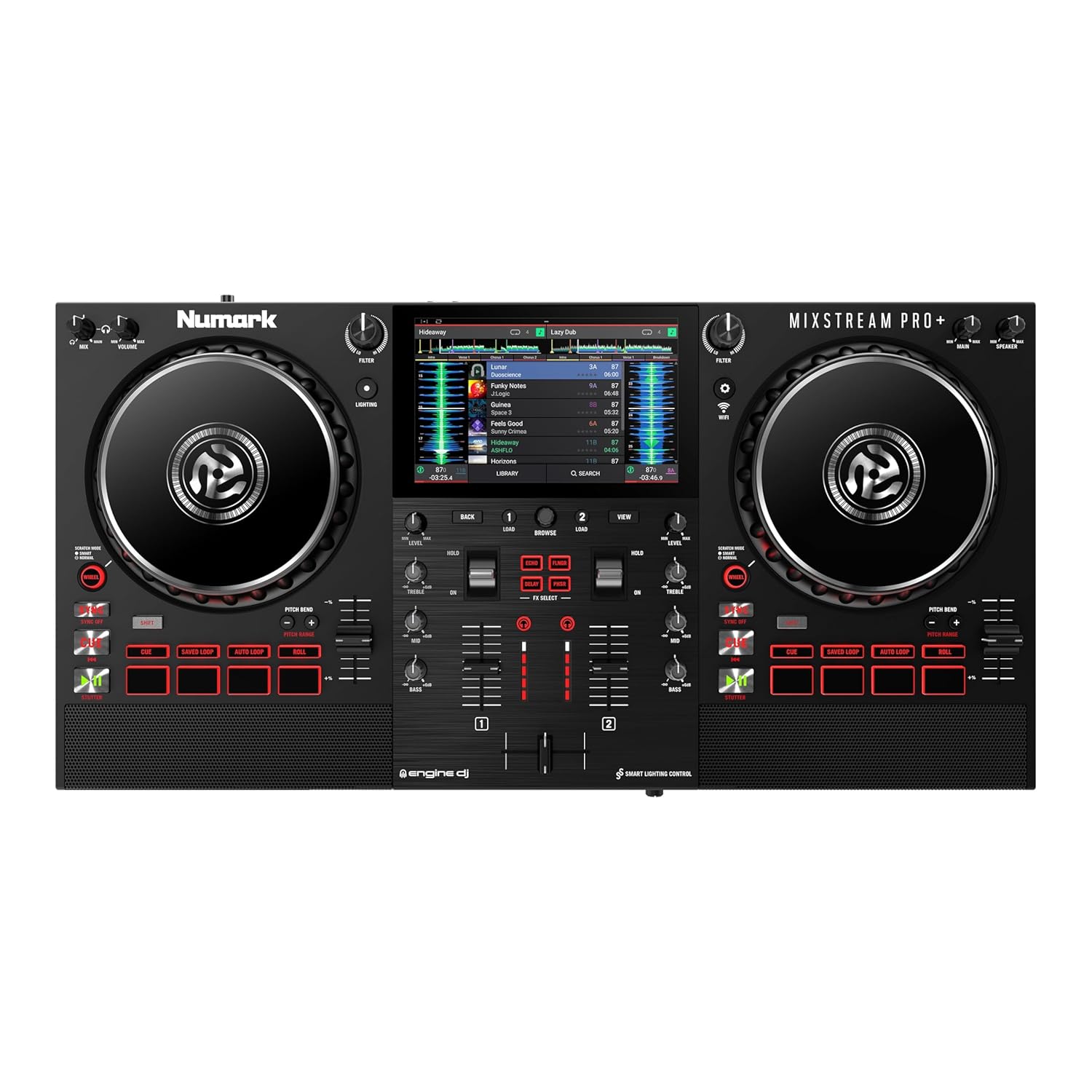 Numark Mixstream Pro + Standalone Streaming DJ Controller with Amazon Music