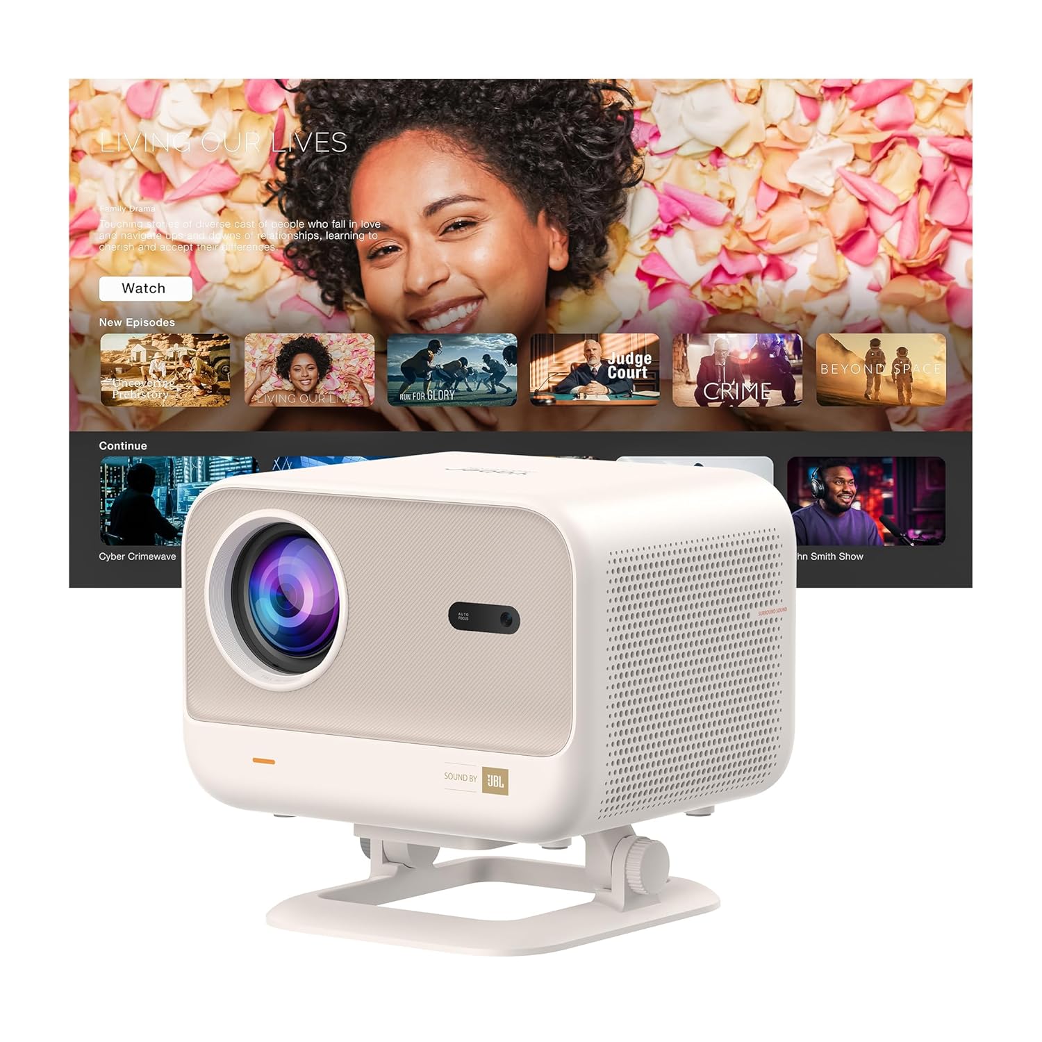Yaber L2 Plus 4K Portable Outdoor Projector with WiFi 6 & Bluetooth, Seamless Autofocus