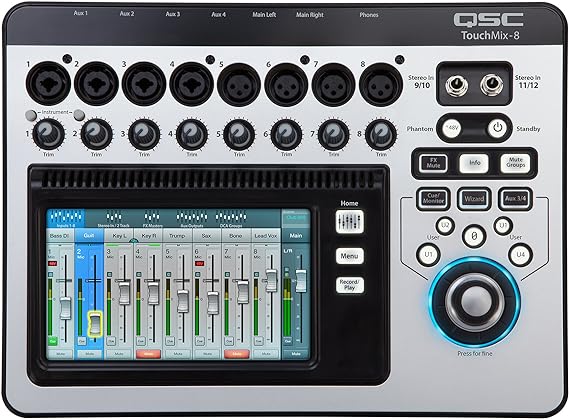 QSC TouchMix-8 14-channel Touchscreen Digital Mixer- Each