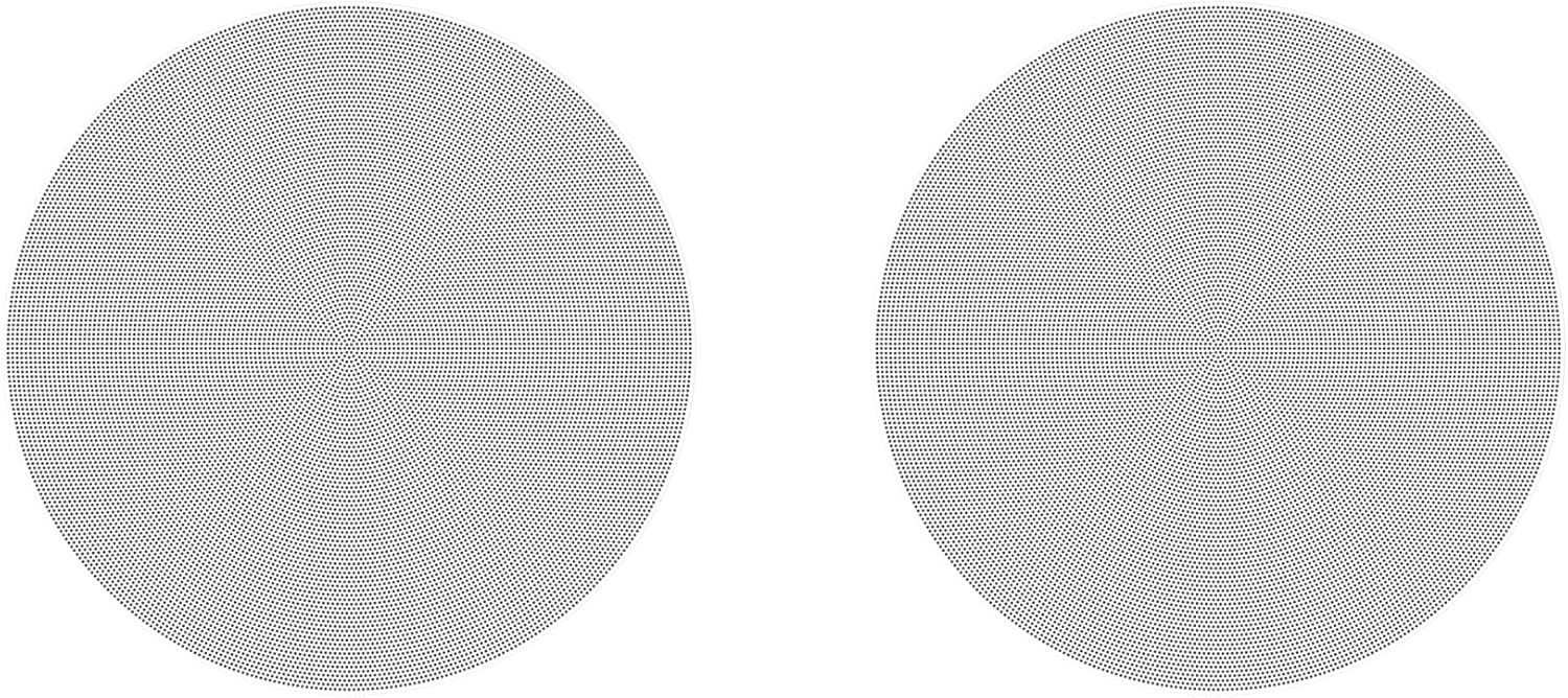 Sonos In-Ceiling Speakers Premium Architectural Audio for Seamless, Room-Filling Sound - Pair
