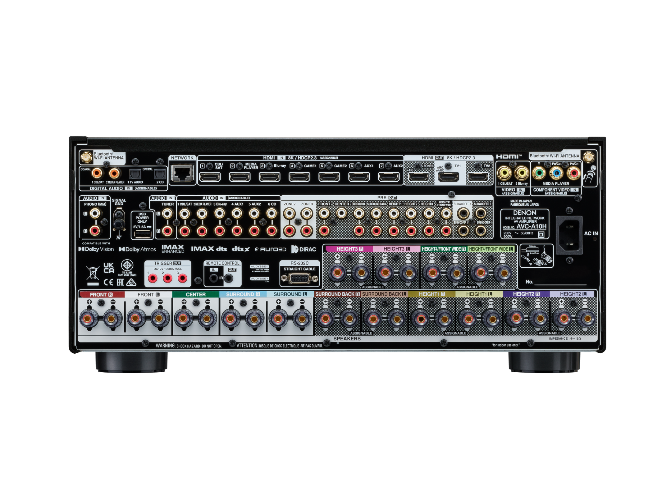 Denon AVC A10H 13.4 Ch AVR Home Theater Receiver.