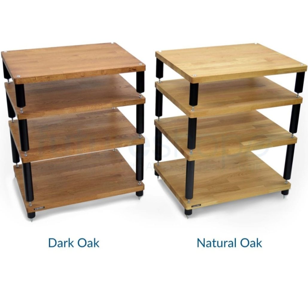 Athena Hi-Fi Equipment Rack Premium Maple Wood & Stainless Steel Audiophile Rack, Capacity: 50 Kg Per Shelf