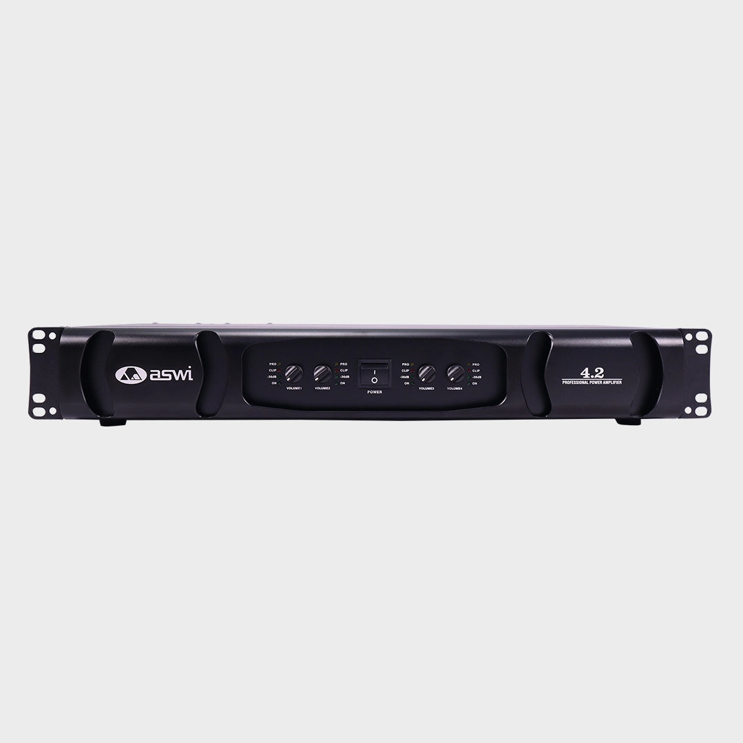 Urban Classic ASWI 4.2 Quad Channel Power Amplifier with 4 x 200W Output at 8 Ohms for High-Performance Multi-Channel Audio Systems - Audiomaxx India