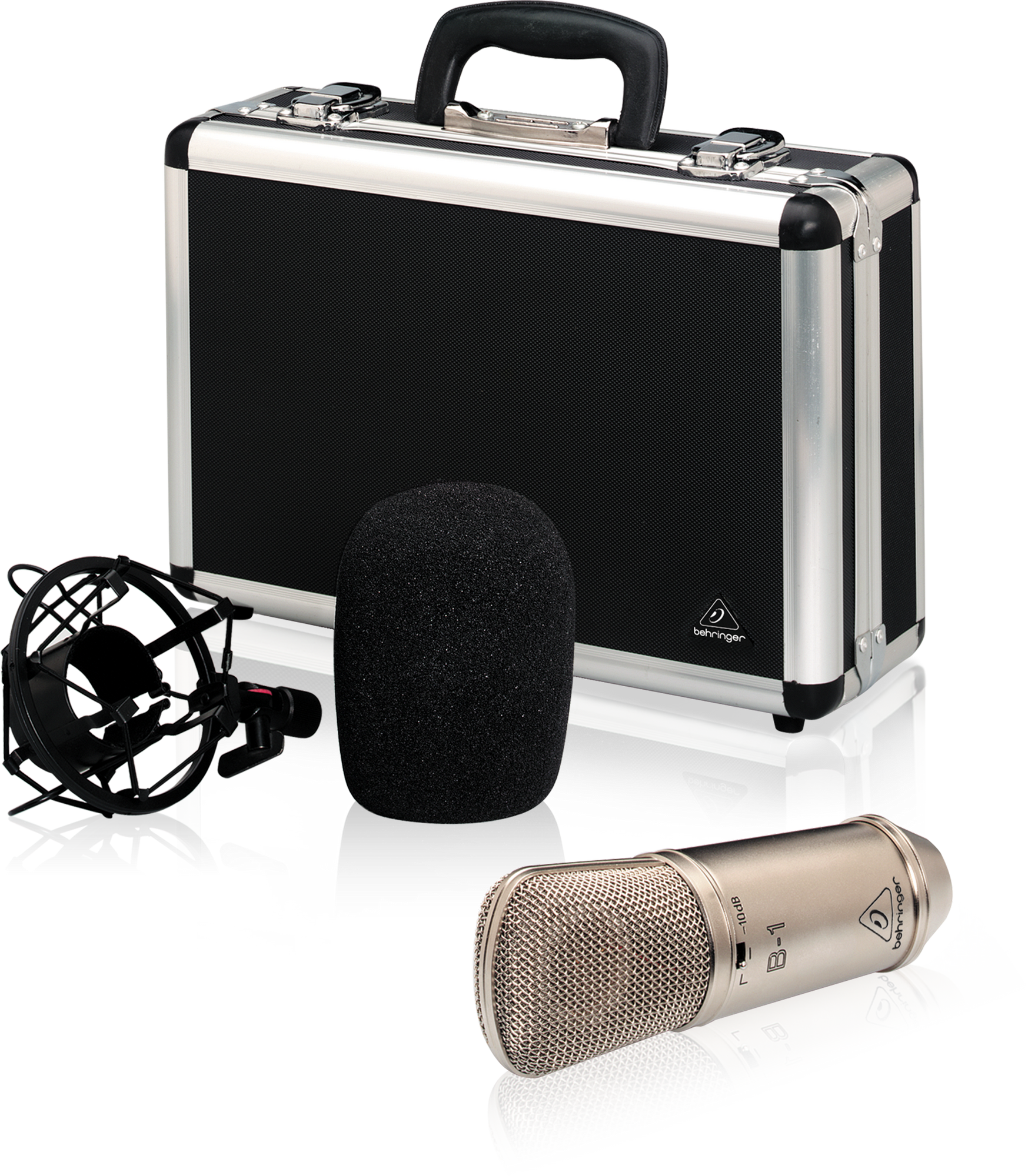 Behringer CONDENSER MICROPHONE B-1 Gold-Sputtered Large-Diaphragm Studio Condenser Microphone
