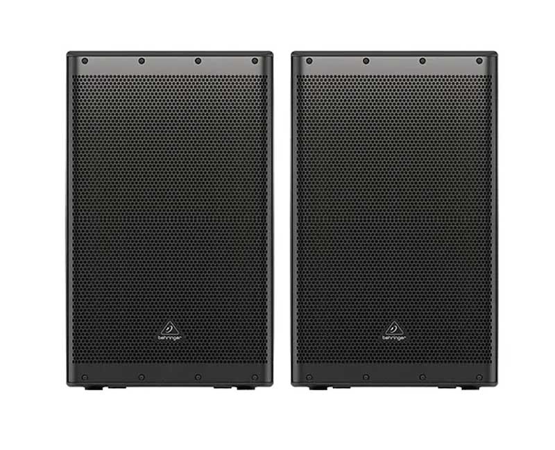 Behringer 15" DR115DSP 1400w PA Powered Speaker With Bluetooth, DSP And 2-Ch Mixer- Pair
