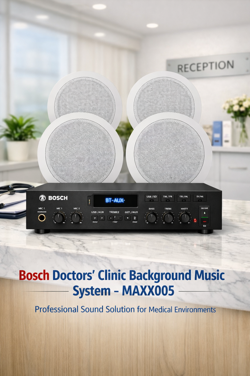 Bosch Background Sound System Bundle for Doctors’ Clinic – MAXX005