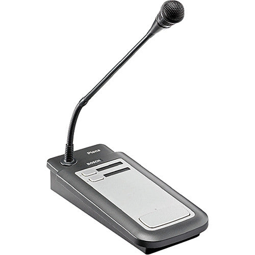 Bosch PLE-2CS 2-Zone Call Station Plena Tabletop Paging Microphone - Each