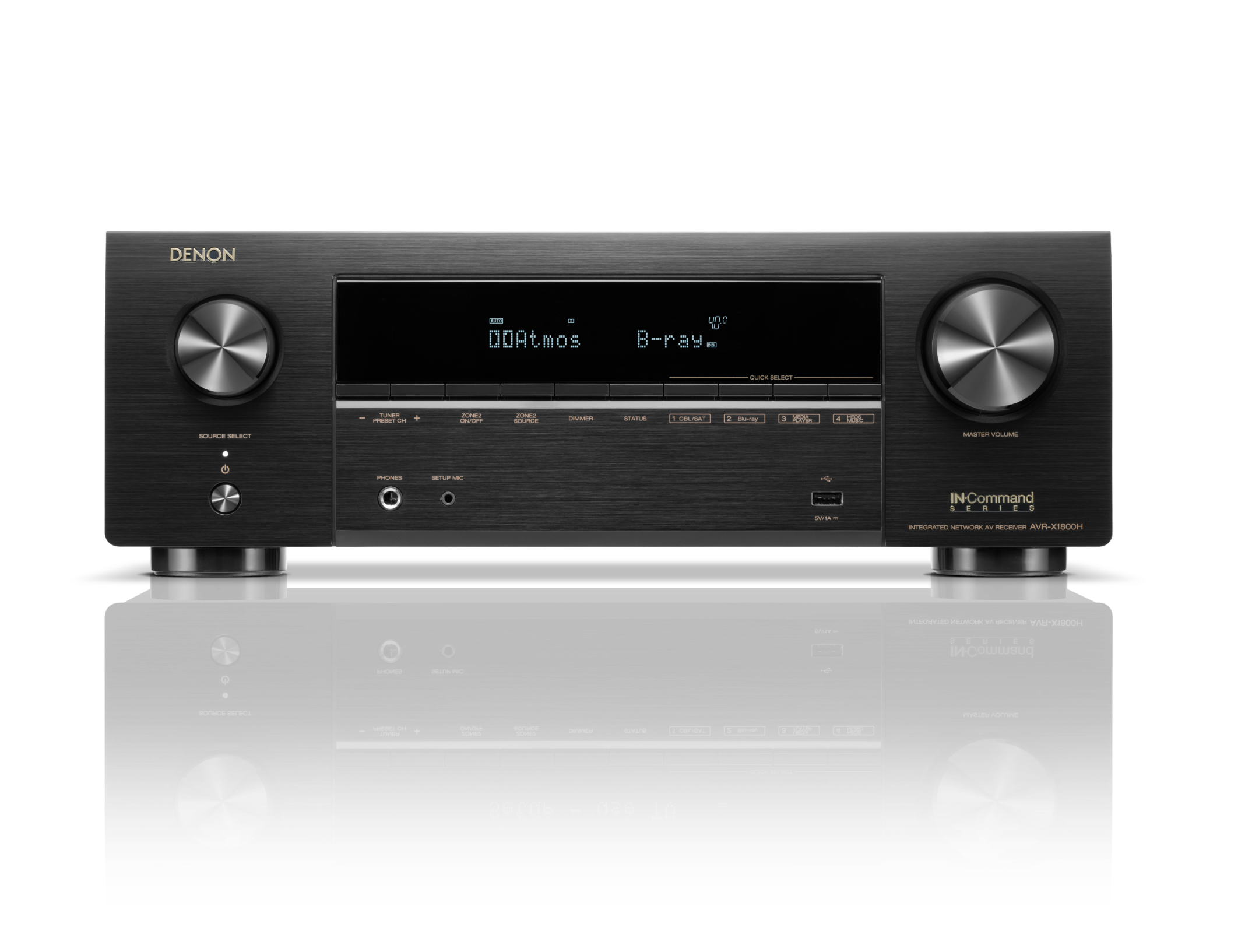 Denon AVR X1800H 7.2 Ch AVR Home Theater Receiver.