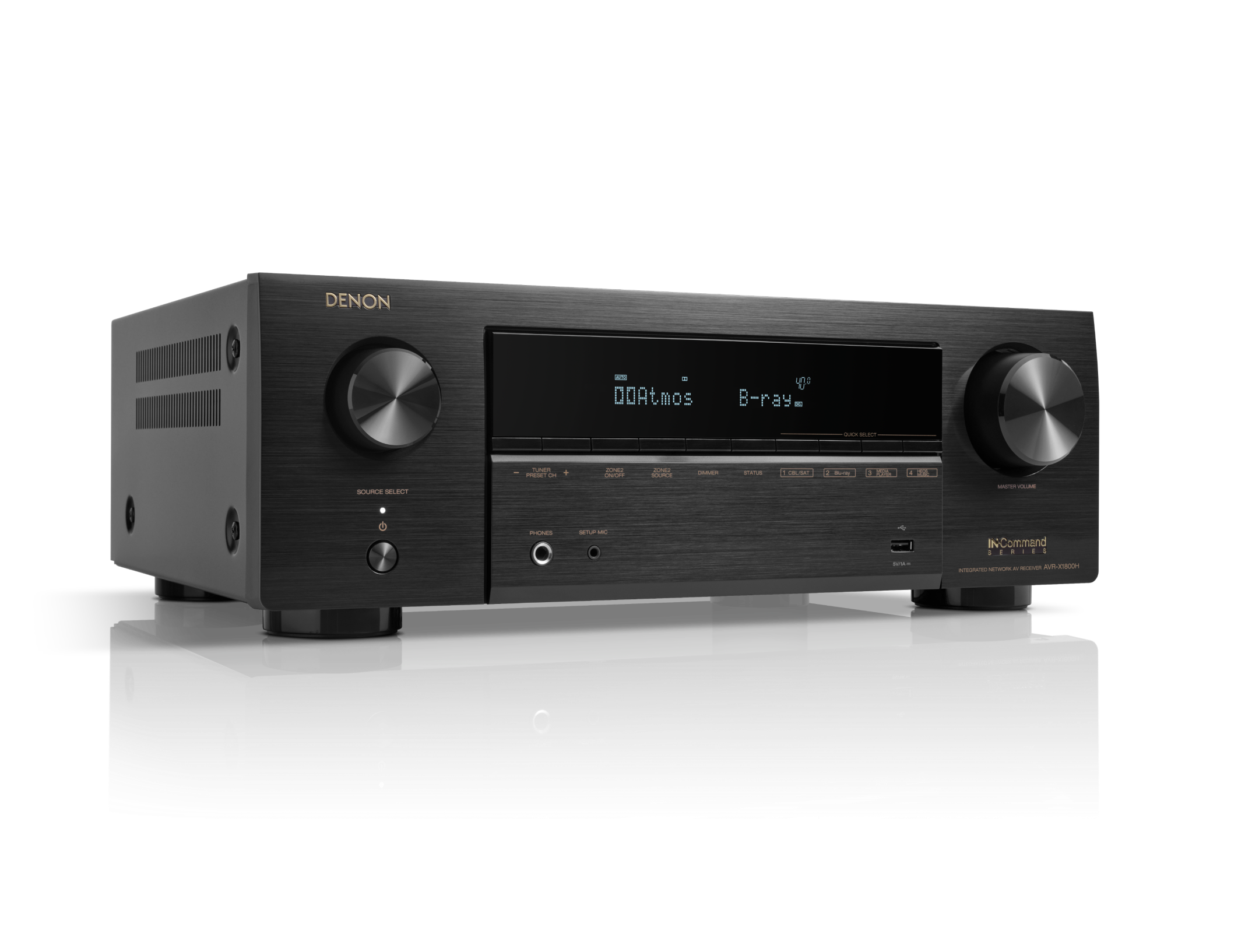 Denon AVR X1800H 7.2 Ch AVR Home Theater Receiver.