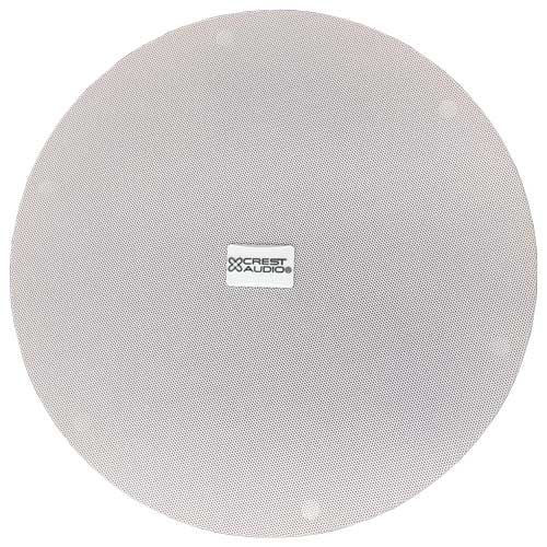 Crest Audio CPL 8T 2-Way Ceiling Installation Speaker (White) with 8-Inch Woofer, Aimable Tweeter, and Built-in 70V/100V Transformer
