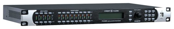 Crest Audio PCX 480-230EB Digital Speaker Management Processor (4-In / 8-Out) with 96 kHz DSP, Matrix Routing, and Advanced System Control