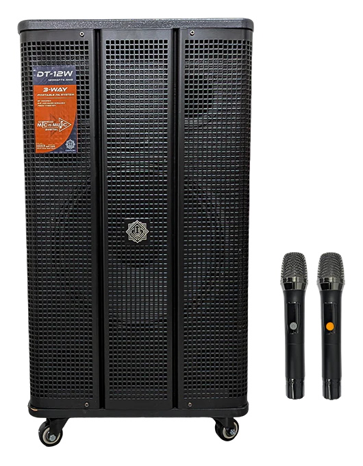 Digimore DT-12W 12-Inch Trolley Speaker for Portable Party and Karaoke