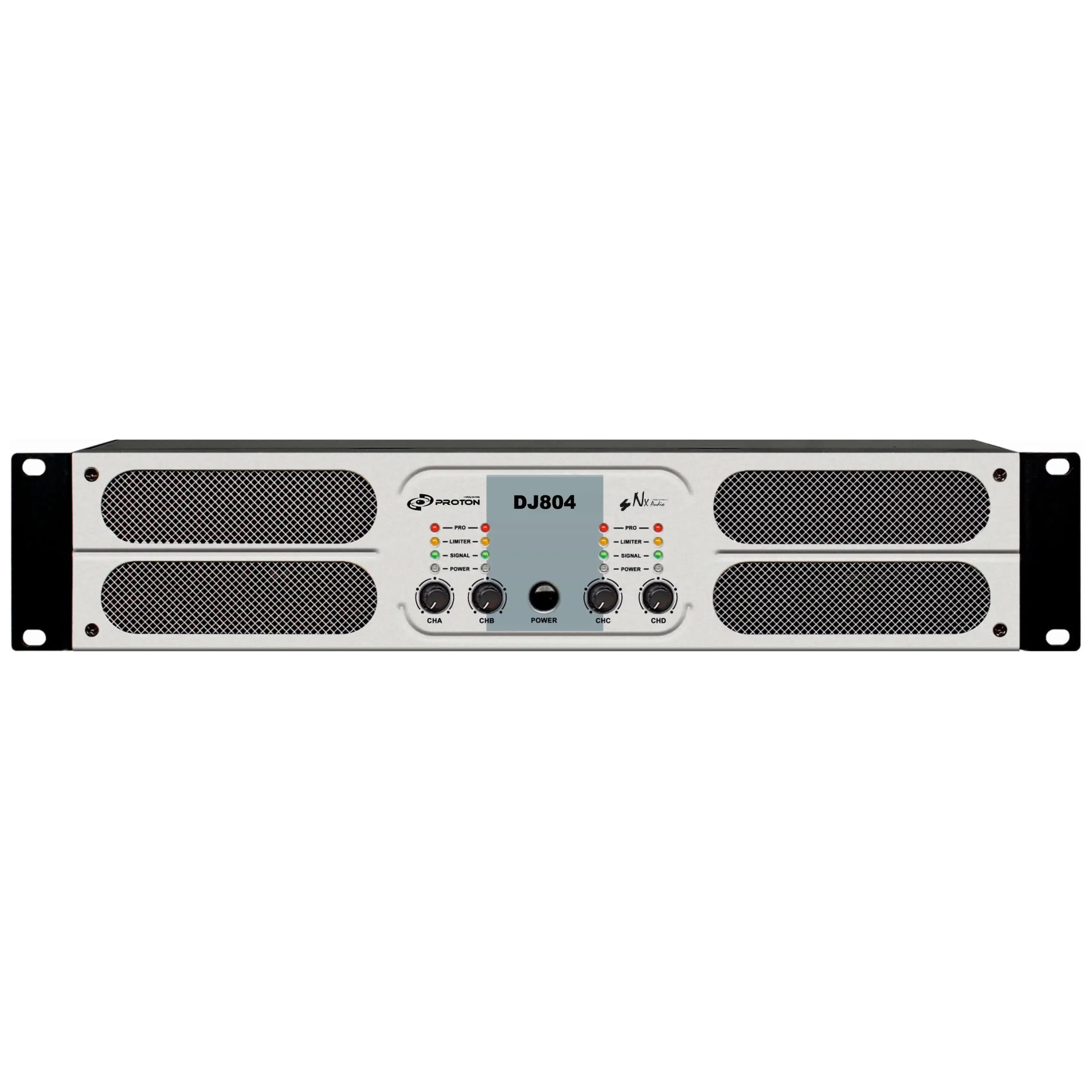 NX Audio DJ804 4-Channe Live Sound 3200W Power Amplifier - Each