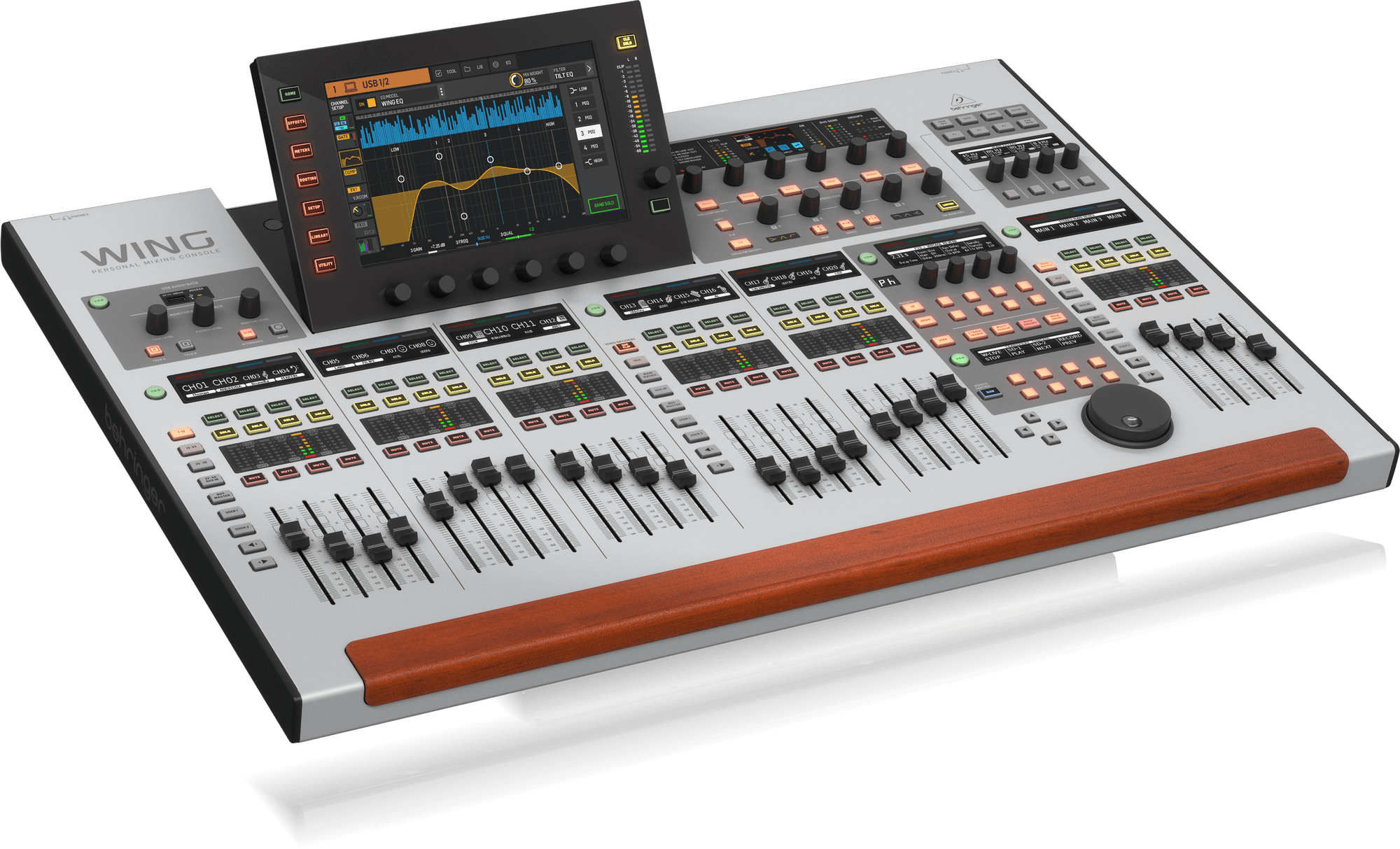 Behringer WING 48-Channel, 28-Bus Full Stereo Digital Mixing Console with 24-Fader Control Surface and 10" Touch Screen