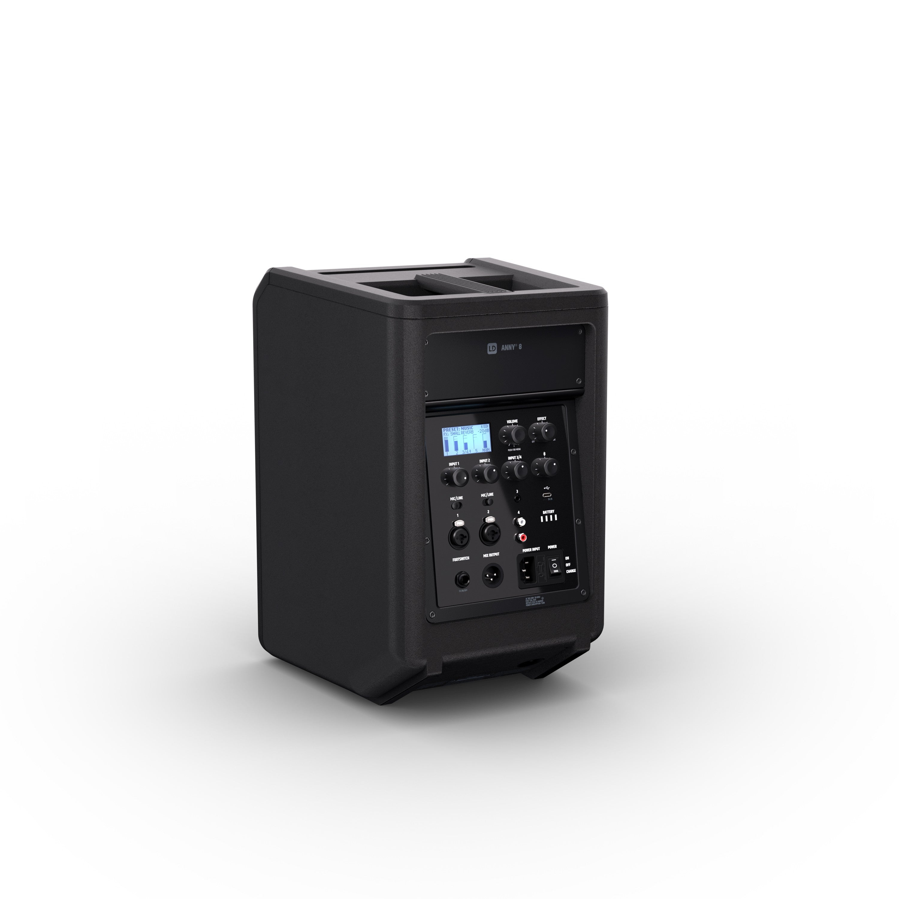 LD Systems LDANNY8 Portable Battery-Powered Bluetooth® PA Loudspeaker with Mixer - Each