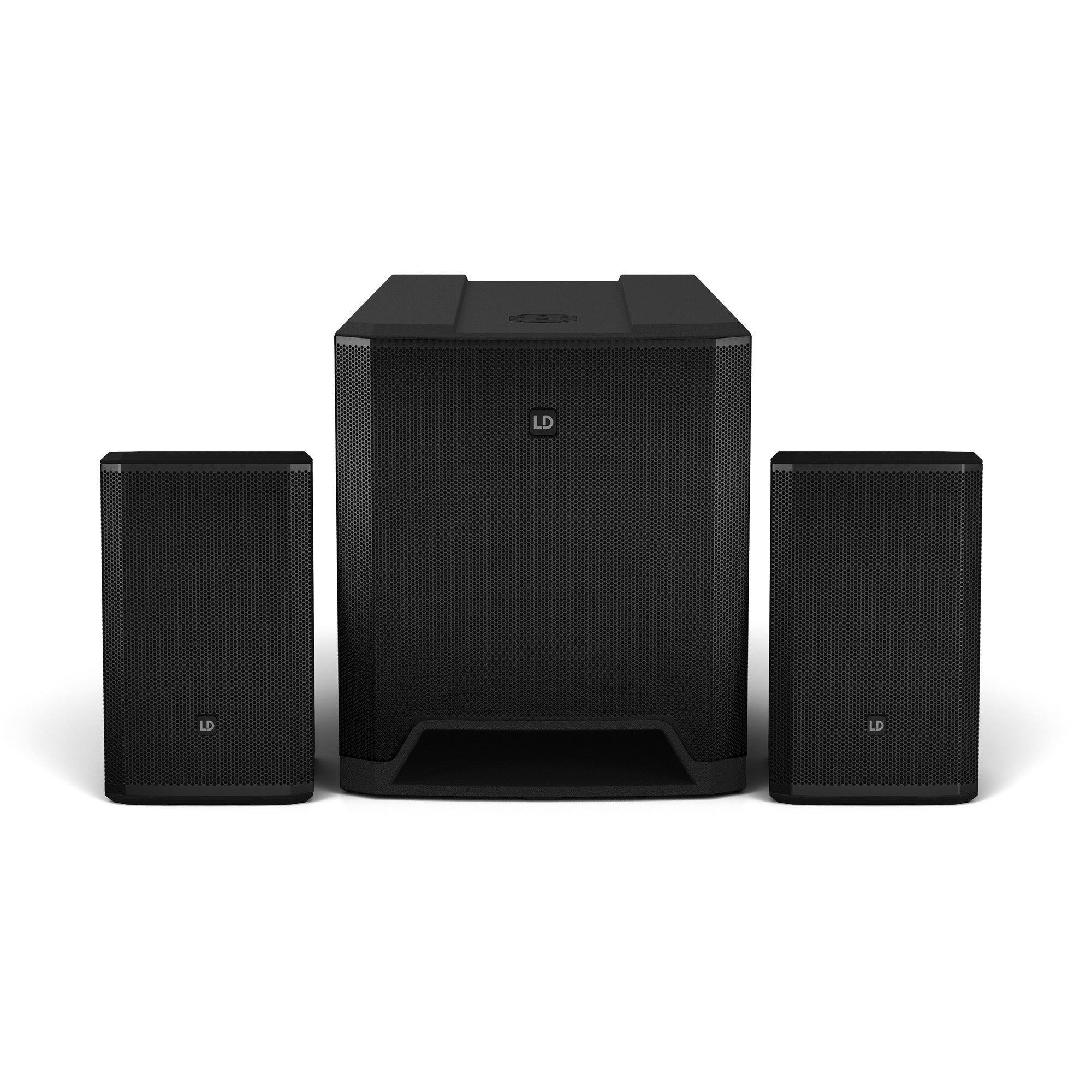 LD Systems LDDAVE18G4XINT 4000W Bluetooth 5.0 Streaming  Compact 2.1 powered PA system - 2x 8" Satellite + 18" Sub Sub - Set
