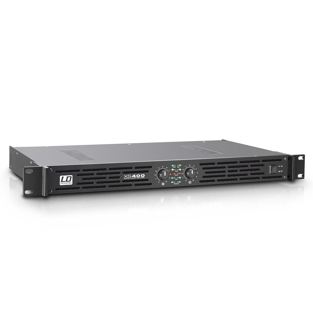 LD Systems XS400 PA Power Amplifier Class D 2 x 200 W 4 Ohms (Each)