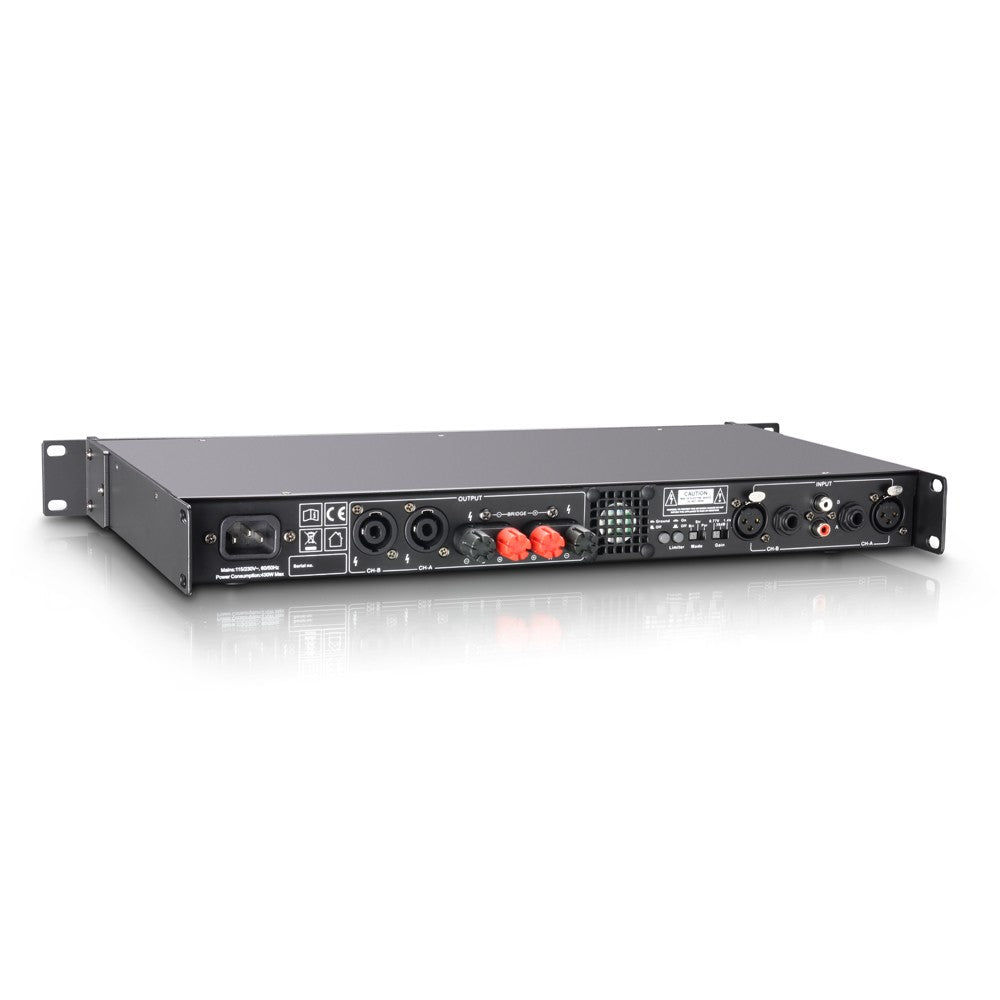 LD Systems XS400 PA Power Amplifier Class D 2 x 200 W 4 Ohms (Each)
