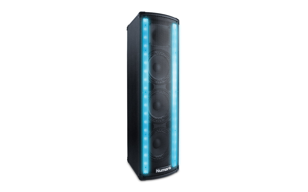 Numark Lightwave DJ Active Loudspeaker 200W 6.5" with Built-in Beat Sync’d Light Show - Each