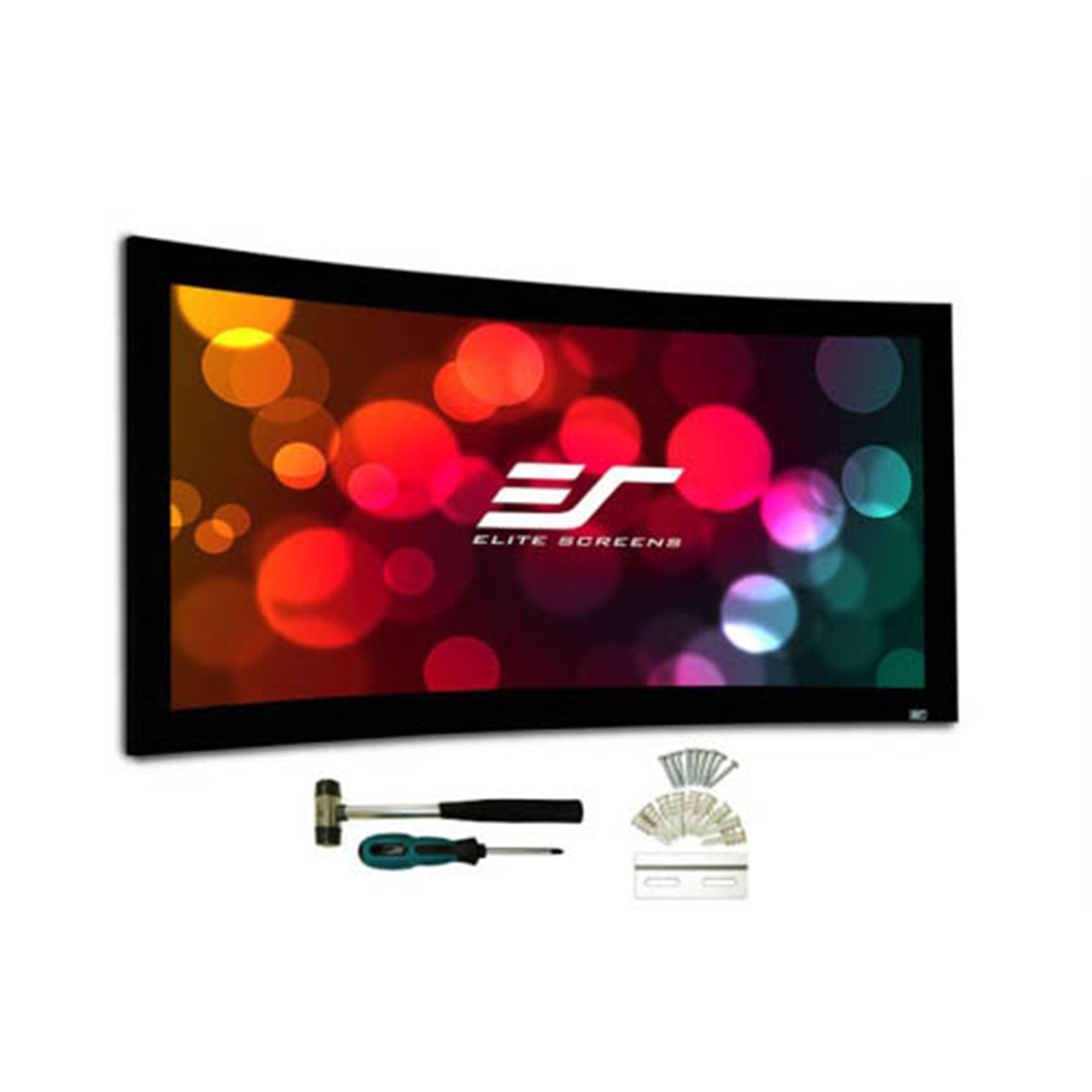 Elite ER100DHD5 - 100" Sable Frame 5D Cine Grey ALR 4K/8K UHD Fixed Frame Projection Screen (16:9) - Each