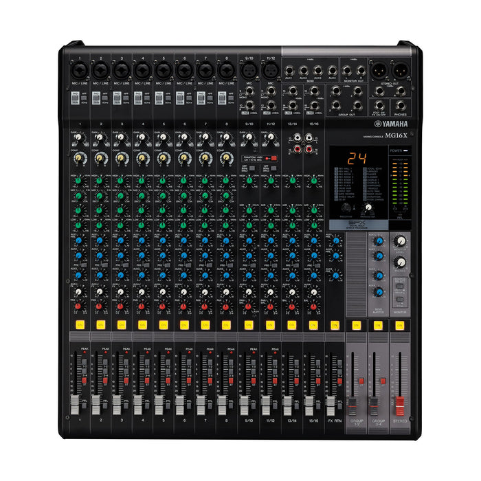 Yamaha  MG16X 16 Channel Mixing Console Max. 10 Mic / 16 Line Inputs (incl. FX) - Each