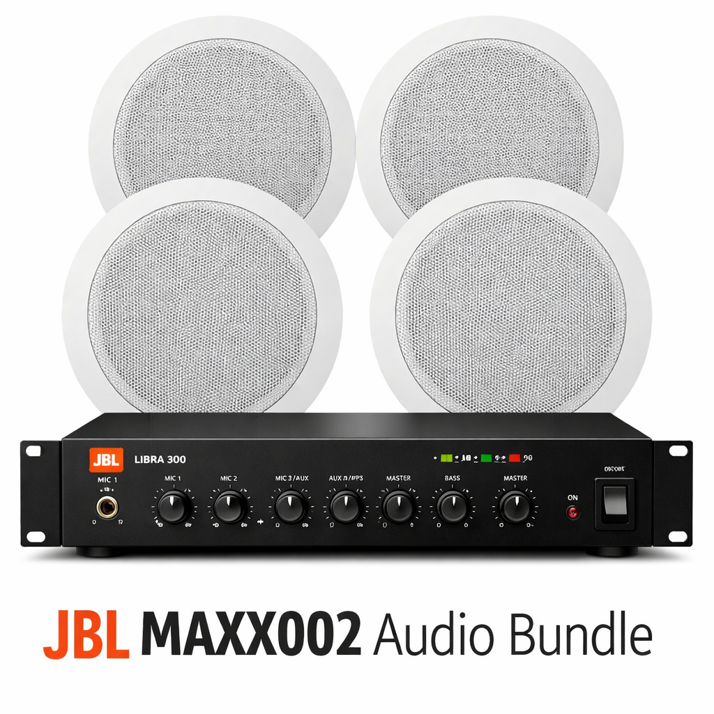 JBL Pooja Room Sound System Package – Mixer Amplifier Libra 300 + 8124 Ceiling Speakers - MAXX002