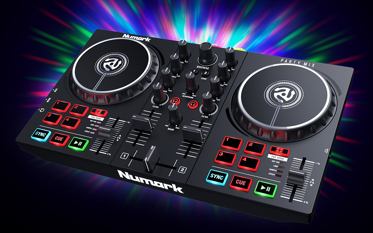 Numark Party Mix MK II DJ Controller with Built-In Light Show