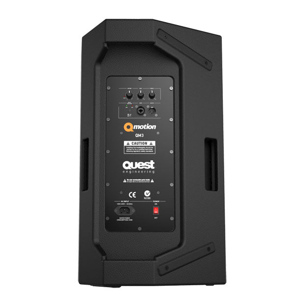 Quest QM3 Two-Way Active Bass Reflex Speaker Hybridtec Amplification - Pair