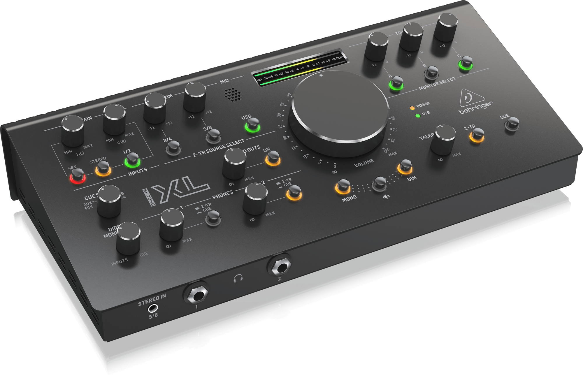 Behringer Studio XL High-End Studio Control and Communication Center with Midas Preamps, 192 kHz 2x4 USB Audio Interface and VCA Stereo Tracking